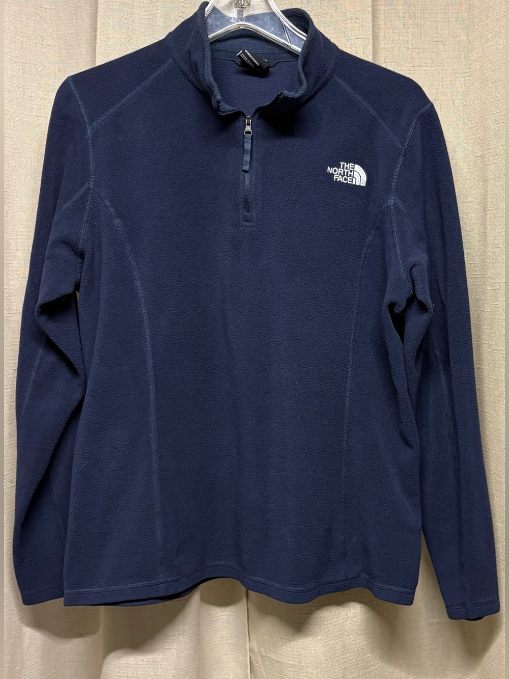 The North Face Men's Navy Half-Zip Fleece Pullover